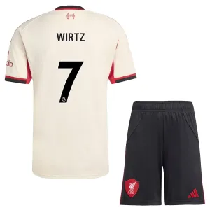 Liverpool Florian Wirtz 7 Dětský Venkovní Dres 2025/26
