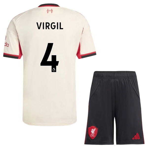 Liverpool Virgil van Dijk 4 Dětský Venkovní Dres 2025/26