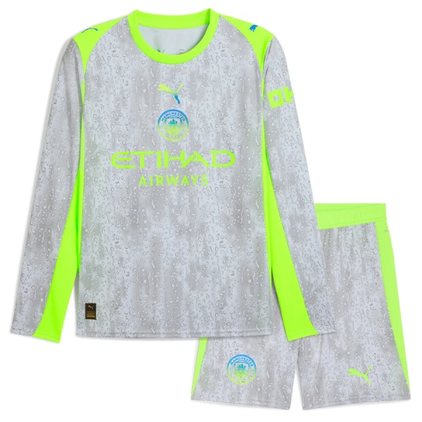 Manchester City Dětský Třetí Dres 2025/26 - Dlouhý Rukáv Manchester City Dětský Třetí Dres 2025/26 - Dlouhý Rukáv
