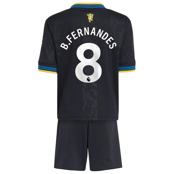 Manchester United Bruno Fernandes 8 Dětský Třetí Dres 2025/26 Manchester United Bruno Fernandes 8 Dětský Třetí Dres 2025/26