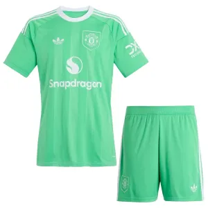 Manchester United Dětský Brankářské Dres 2025/26 Zelená