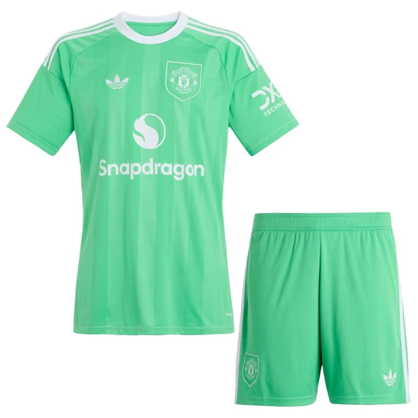 Manchester United Dětský Brankářské Dres 2025/26 Zelená Manchester United Dětský Brankářské Dres 2025/26 Zelená