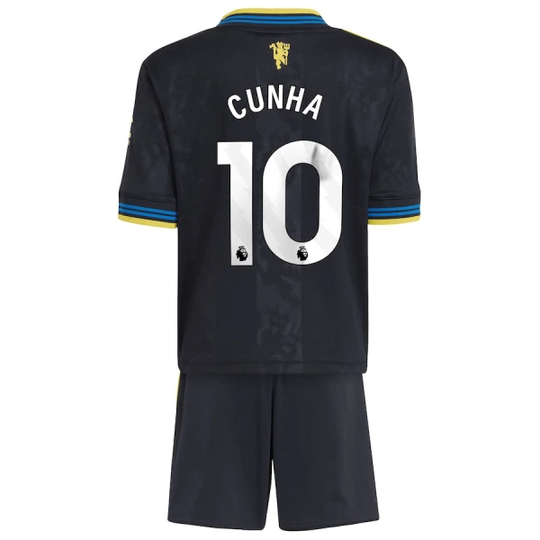 Manchester United Matheus Cunha 10 Dětský Třetí Dres 2025/26 Manchester United Matheus Cunha 10 Dětský Třetí Dres 2025/26
