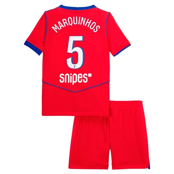 PSG Marquinhos 5 Dětský Třetí Dres 2025/26 PSG Marquinhos 5 Dětský Třetí Dres 2025/26