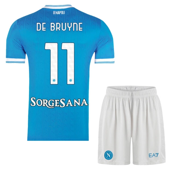 SSC Napoli Kevin De Bruyne 11 Dětský Domácí Dres 2025/26 SSC Napoli Kevin De Bruyne 11 Dětský Domácí Dres 2025/26