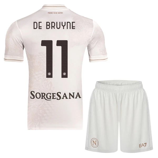 SSC Napoli Kevin De Bruyne 11 Dětský Venkovní Dres 2025/26 SSC Napoli Kevin De Bruyne 11 Dětský Venkovní Dres 2025/26