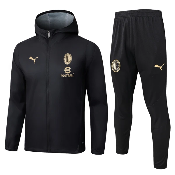 AC Milan Mikina s Kapucí 2025/26 Černá AC Milan Mikina s Kapucí 2025/26 Černá