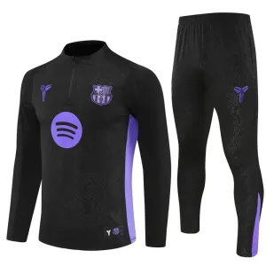 FC Barcelona Tréninková Souprava s Mikinou na 1/4 Zip 2025/26 Černá