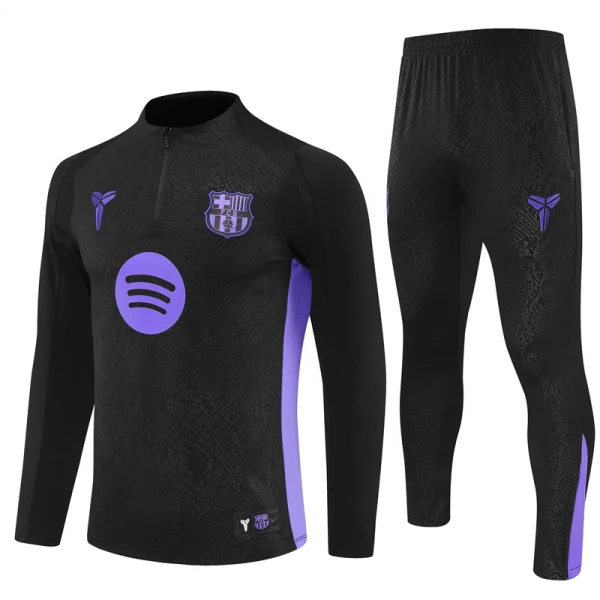 FC Barcelona Tréninková Souprava s Mikinou na 1/4 Zip 2025/26 Černá FC Barcelona Tréninková Souprava s Mikinou na 1/4 Zip 2025/26 Černá