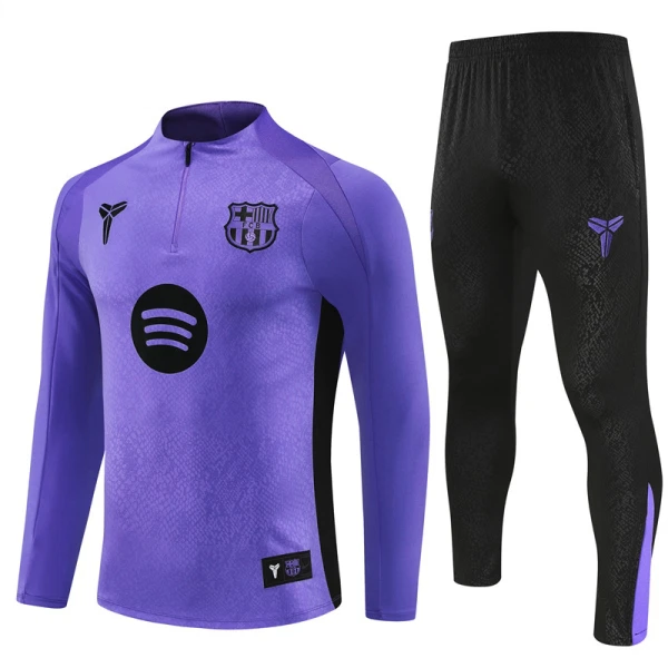 FC Barcelona Tréninková Souprava s Mikinou na 1/4 Zip 2025/26 Fialová FC Barcelona Tréninková Souprava s Mikinou na 1/4 Zip 2025/26 Fialová