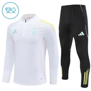 Juventus Dětský Tréninková Souprava s Mikinou na 1/4 Zip 2025/26 Bílá