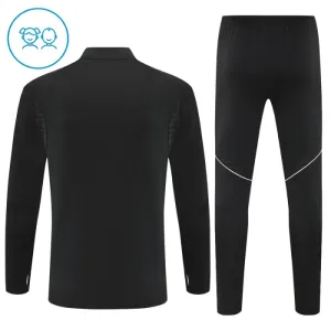 Juventus Dětský Tréninková Souprava s Mikinou na 1/4 Zip 2025/26 Černá