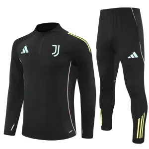 Juventus Tréninková Souprava s Mikinou na 1/4 Zip 2025/26 Černá