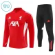 Liverpool Dětský Tréninková Souprava s Mikinou na 1/4 Zip 2025/26 Červená Liverpool Dětský Tréninková Souprava s Mikinou na 1/4 Zip 2025/26 Červená