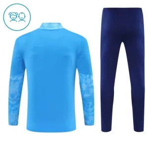 Manchester City Dětský Tréninková Souprava s Mikinou na 1/4 Zip 2025/26 Modrá