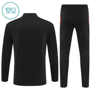 Portugalsko Dětský Tréninková Souprava s Mikinou na 1/4 Zip 2025/26 Černá