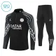 PSG Dětský Tréninková Souprava s Mikinou na 1/4 Zip 2025/26 Černá PSG Dětský Tréninková Souprava s Mikinou na 1/4 Zip 2025/26 Černá