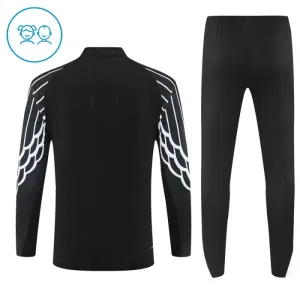 PSG Dětský Tréninková Souprava s Mikinou na 1/4 Zip 2025/26 Černá