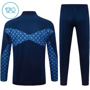 PSG Dětský Tréninková Souprava s Mikinou na 1/4 Zip 2025/26 Modrá