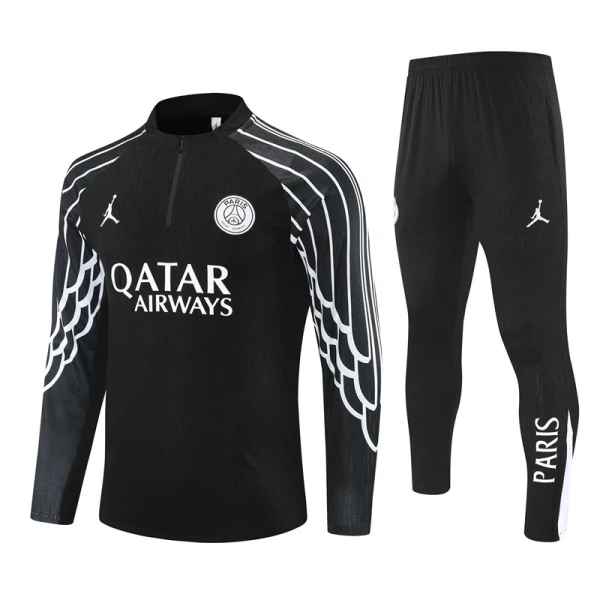 PSG Tréninková Souprava s Mikinou na 1/4 Zip 2025/26 Černá