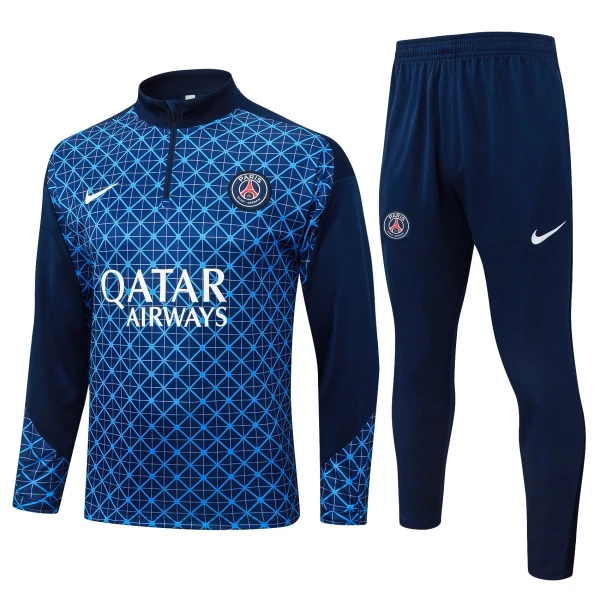 PSG Tréninková Souprava s Mikinou na 1/4 Zip 2025/26 Modrá PSG Tréninková Souprava s Mikinou na 1/4 Zip 2025/26 Modrá