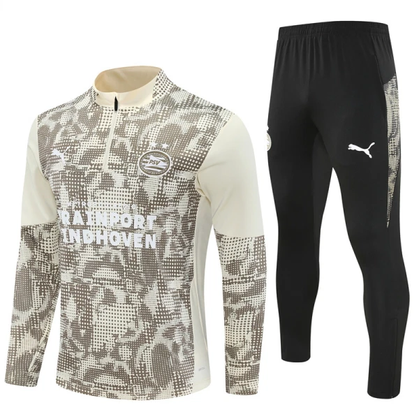 PSV Eindhoven Tréninková Souprava s Mikinou na 1/4 Zip 2025/26 Šedá PSV Eindhoven Tréninková Souprava s Mikinou na 1/4 Zip 2025/26 Šedá