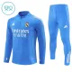 Real Madrid Dětský Tréninková Souprava s Mikinou na 1/4 Zip 2025/26 Modrá Real Madrid Dětský Tréninková Souprava s Mikinou na 1/4 Zip 2025/26 Modrá