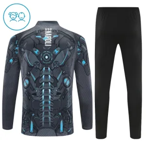 SSC Napoli Dětský Tréninková Souprava s Mikinou na 1/4 Zip 2025/26 Černá