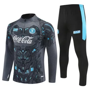 SSC Napoli Tréninková Souprava s Mikinou na 1/4 Zip 2025/26 Černá