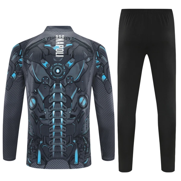 SSC Napoli Tréninková Souprava s Mikinou na 1/4 Zip 2025/26 Černá