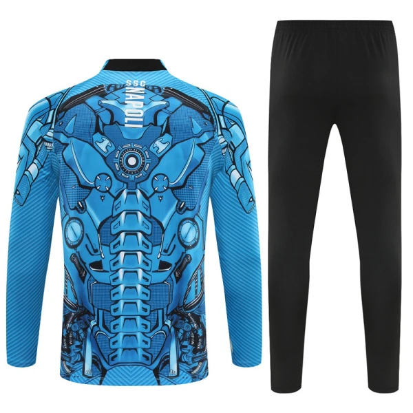SSC Napoli Tréninková Souprava s Mikinou na 1/4 Zip 2025/26 Modrá