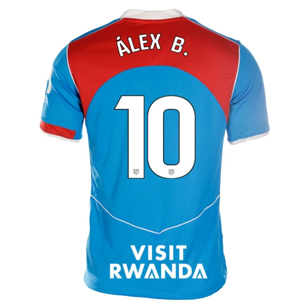 Atlético Madrid Alex B. 10 Třetí Dres 2025/26 Atlético Madrid Alex B. 10 Třetí Dres 2025/26