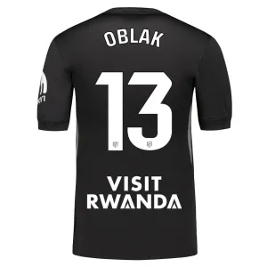 Atlético Madrid Jan Oblak 13 Brankářské Dres 2025/26 Černá