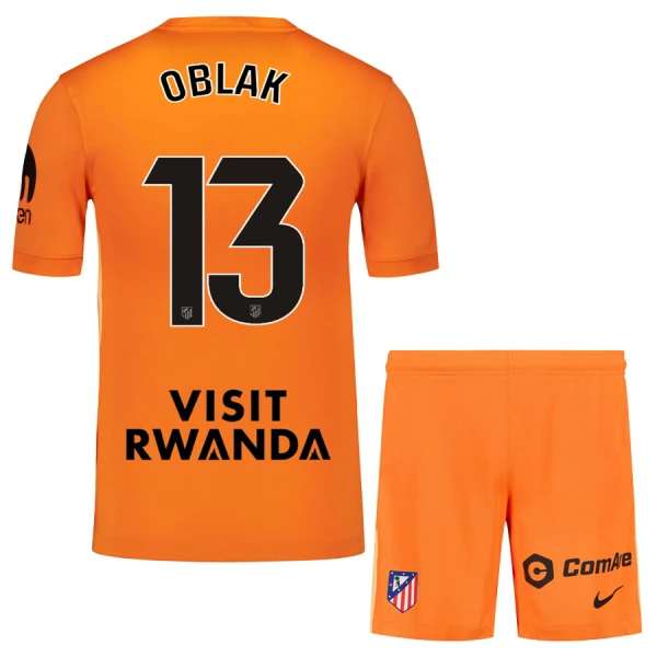 Atlético Madrid Jan Oblak 13 Dětský Brankářské Dres 2025/26 Oranžová Atlético Madrid Jan Oblak 13 Dětský Brankářské Dres 2025/26 Oranžová