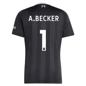 Liverpool Alisson Becker 1 Brankářské Dres 2025/26 Černá