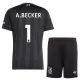 Liverpool Alisson Becker 1 Dětský Brankářské Dres 2025/26 Černá Liverpool Alisson Becker 1 Dětský Brankářské Dres 2025/26 Černá