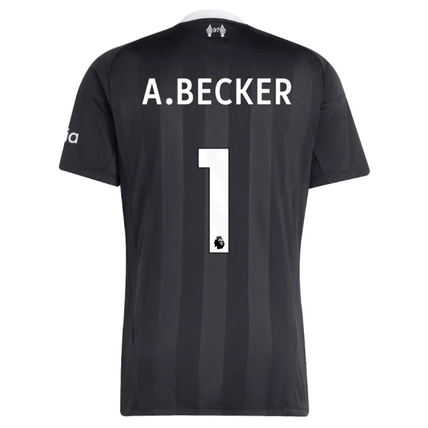 Liverpool Alisson Becker 1 Dětský Brankářské Dres 2025/26 Černá