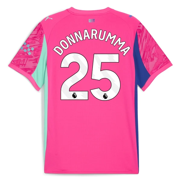 Manchester City Gianluigi Donnarumma 25 Brankářské Dres 2025/26 Růžová Manchester City Gianluigi Donnarumma 25 Brankářské Dres 2025/26 Růžová