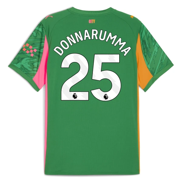 Manchester City Gianluigi Donnarumma 25 Brankářské Dres 2025/26 Zelená Manchester City Gianluigi Donnarumma 25 Brankářské Dres 2025/26 Zelená