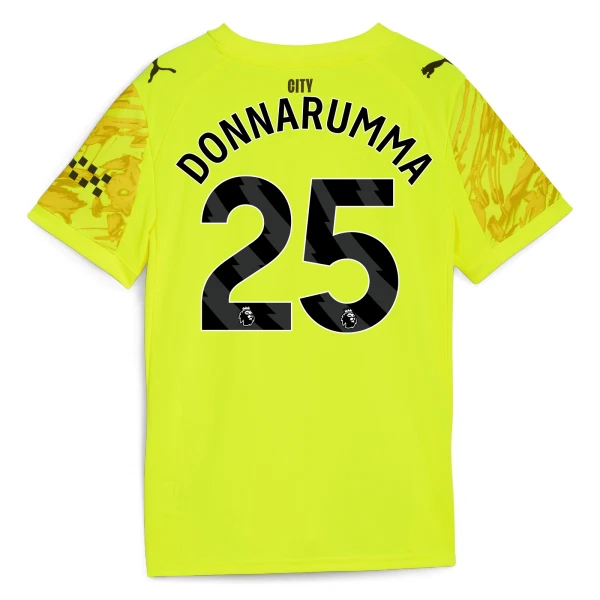 Manchester City Gianluigi Donnarumma 25 Brankářské Dres 2025/26 Žlutá Manchester City Gianluigi Donnarumma 25 Brankářské Dres 2025/26 Žlutá