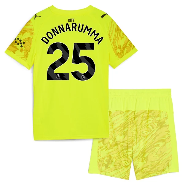 Manchester City Gianluigi Donnarumma 25 Dětský Brankářské Dres 2025/26 Žlutá Manchester City Gianluigi Donnarumma 25 Dětský Brankářské Dres 2025/26 Žlutá