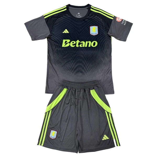 Aston Villa Dětský Brankářské Dres 2025/26 Černá Aston Villa Dětský Brankářské Dres 2025/26 Černá
