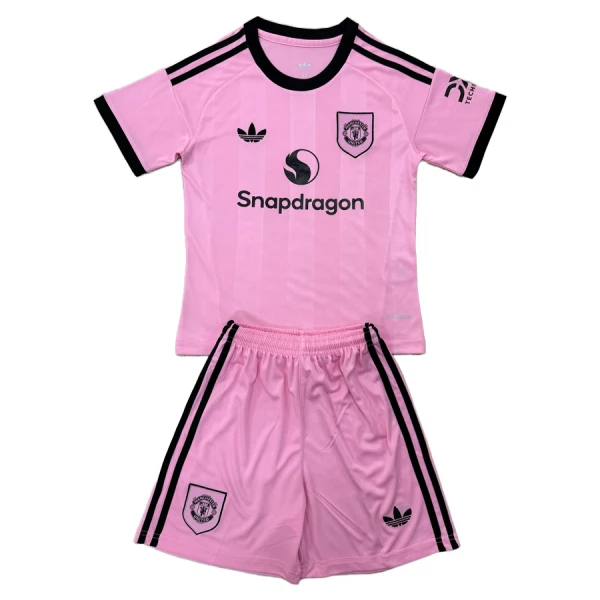 Manchester United Dětský Brankářské Dres 2025/26 Růžová Manchester United Dětský Brankářské Dres 2025/26 Růžová