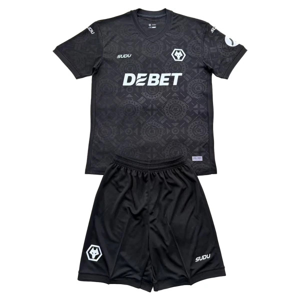 Wolverhampton Wanderers Dětský Brankářské Dres 2025/26 Černá Wolverhampton Wanderers Dětský Brankářské Dres 2025/26 Černá
