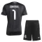 Real Madrid Thibaut Courtois 1 Dětský Brankářské Dres 2025/26 Černá