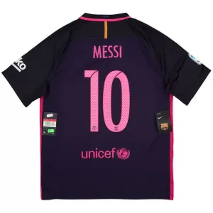 Barcelona Lionel Messi 10 2016-17 Venkovní Dres Retro