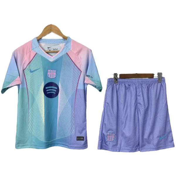 Barcelona Dětský Dres 2025/26 Modrá (Speciální Edice) Barcelona Dětský Dres 2025/26 Modrá (Speciální Edice)