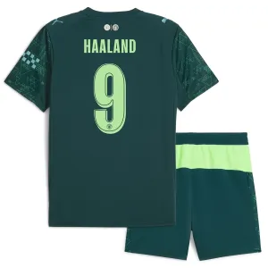 Manchester City Erling Haaland 9 Dětský Čtvrtý Dres 2025/26 EA Sport