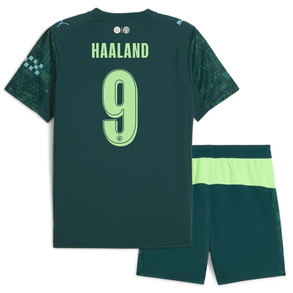 Manchester City Erling Haaland 9 Dětský Čtvrtý Dres 2025/26 EA Sport Manchester City Erling Haaland 9 Dětský Čtvrtý Dres 2025/26 EA Sport