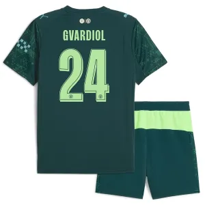 Manchester City Josko Gvardiol 24 Dětský Čtvrtý Dres 2025/26 EA Sport